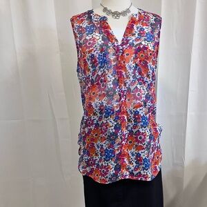 QMack Floral Sleeveless Top - Multicolor
